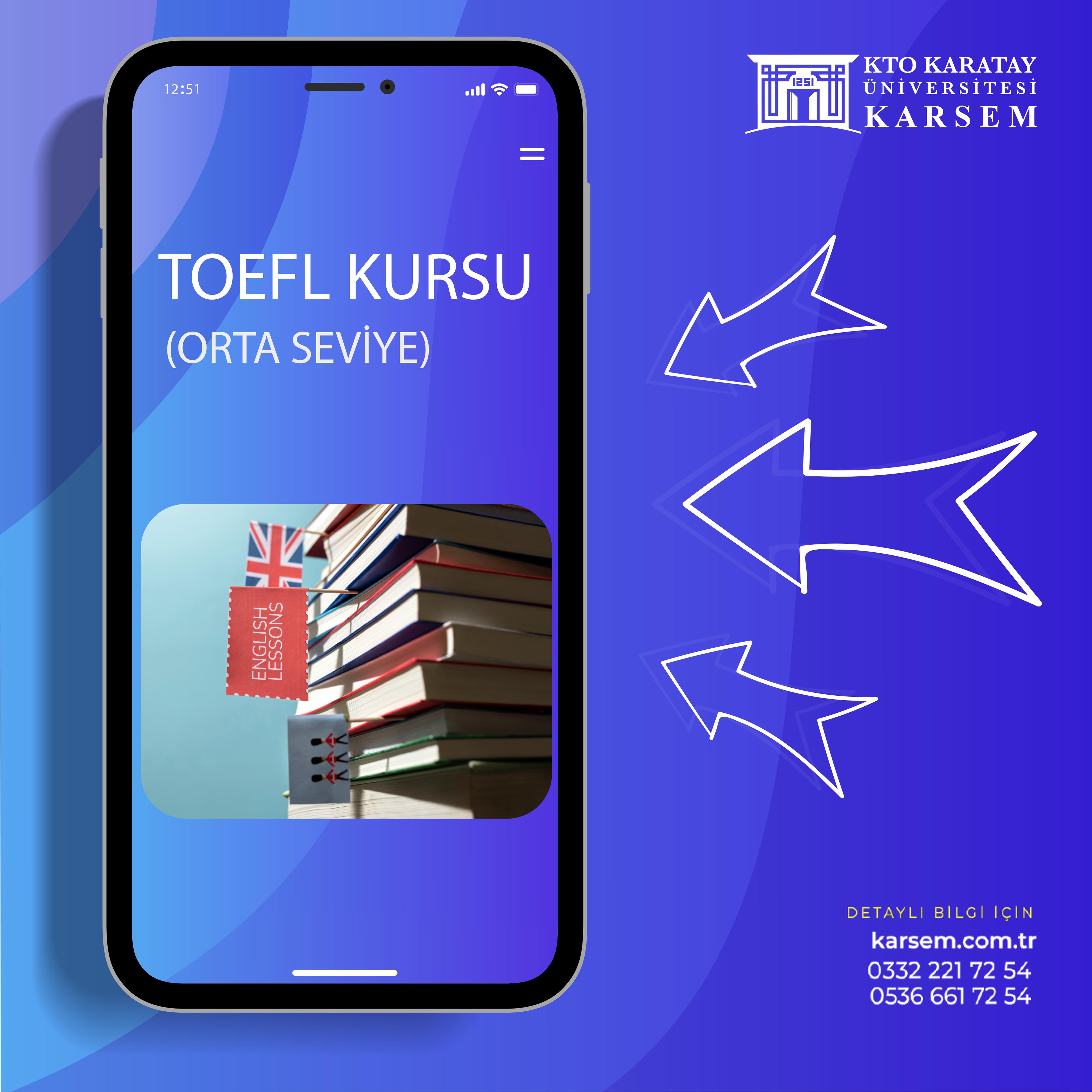 2025 TOEFL IBT / IELTS / E-TEP Academic Orta Düzey Hazırlık Kursu