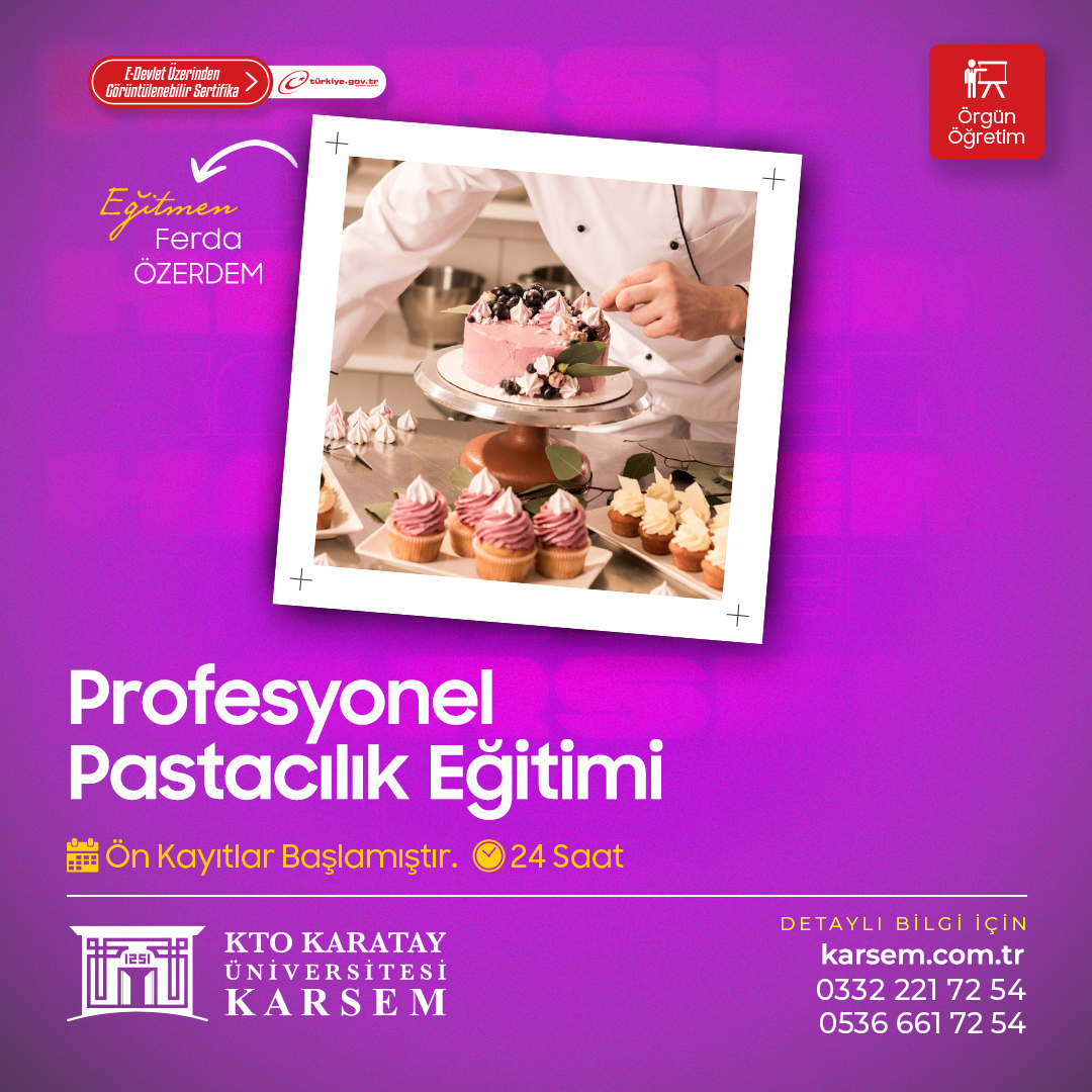 PROFESYONEL PASTACILIK EĞİTİMİ