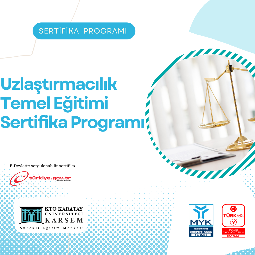 Uzlaştırmacılık Temel Eğitimi Sertifika Programı