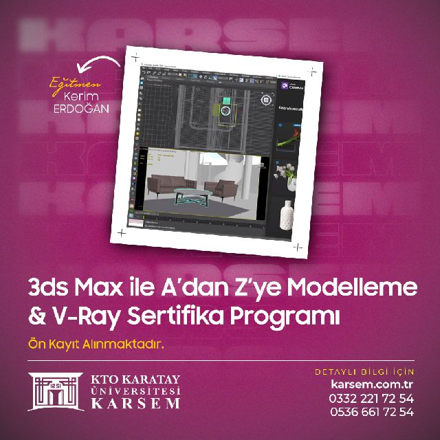 3Ds Max-Vray Uygulamaları Kursu