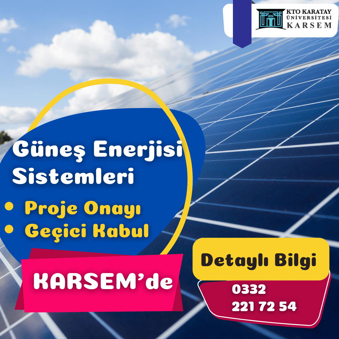 Güneş Enerji Sistemleri Proje Onayı
