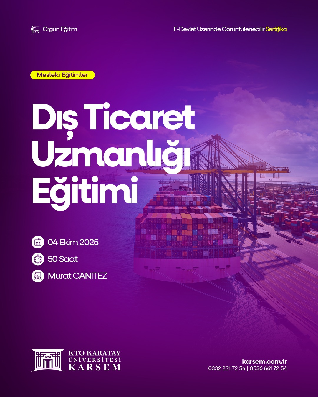 Dış Ticaret Uzmanlığı Sertifika Programı