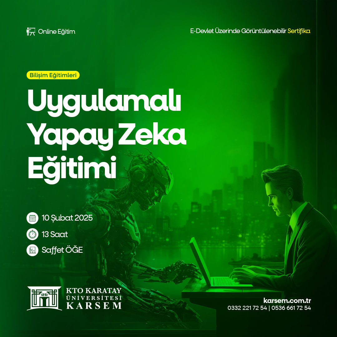 UYGULAMALI YAPAY ZEKA EĞİTİMİ